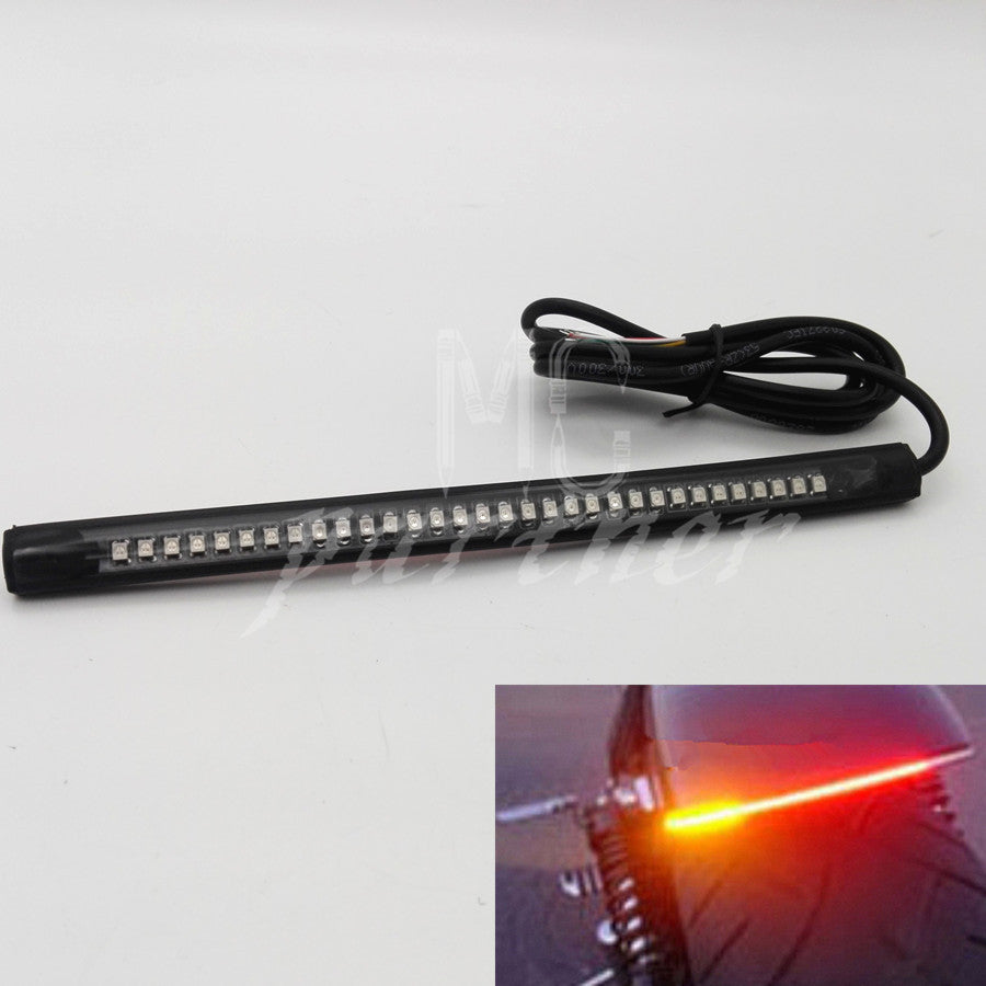 Universal Motorcycle Integrated 32 Led Taillight Turn Signal Brake Running Light Q