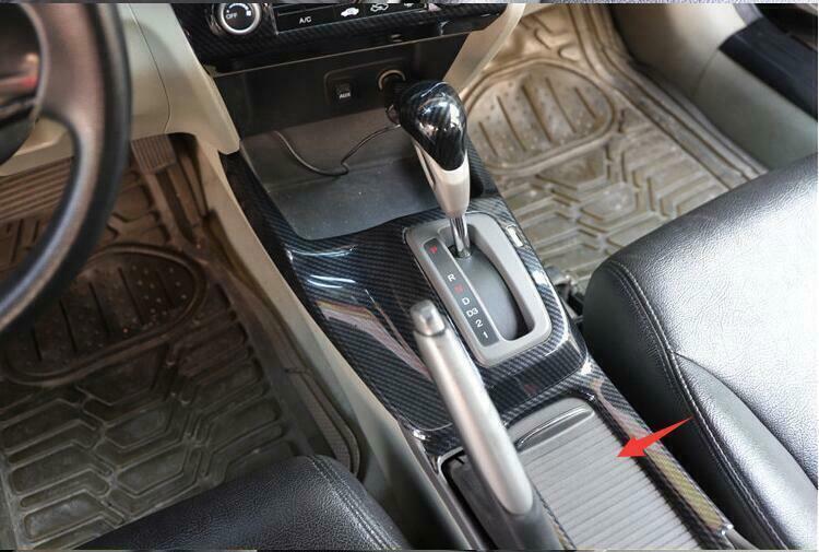 Console Storage Box Cover Trim 1 for Honda for Civic 9th 12-2015 Carbon Fiber ABS