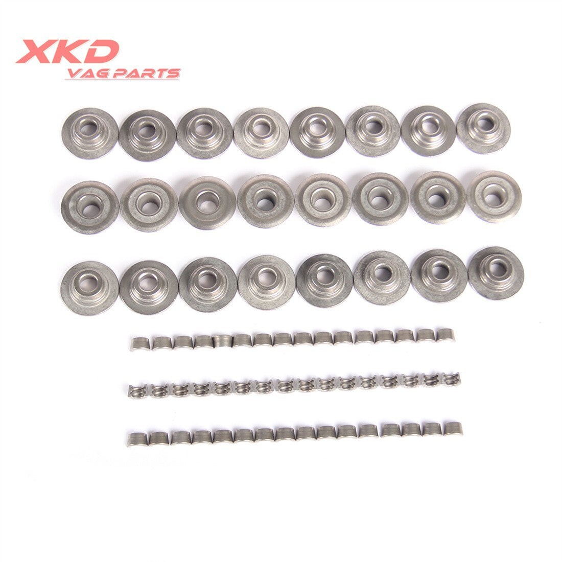 48 Valve clamp cone  24 Valve spring retainer plate suitable for Mercedes-Benz