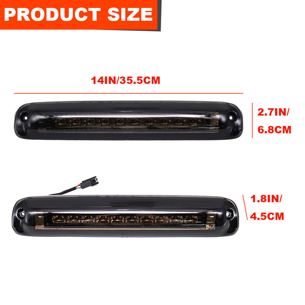 Suitable for 99-06 Silverado/ for Sierra LED third brake light, stop cargo light, red lens. n