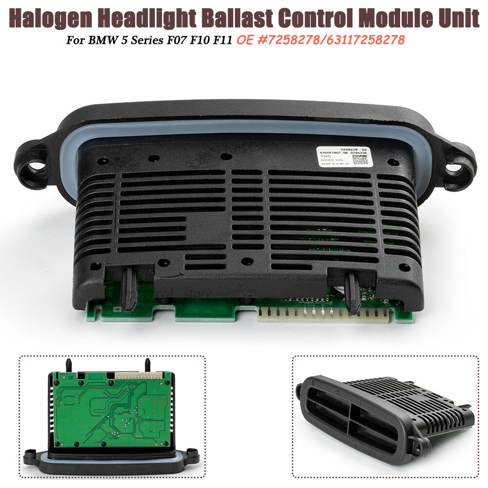 Halogen Headlight Ballast Control Module 7258278 for BMW 5 Series F10 F11 F07 Q