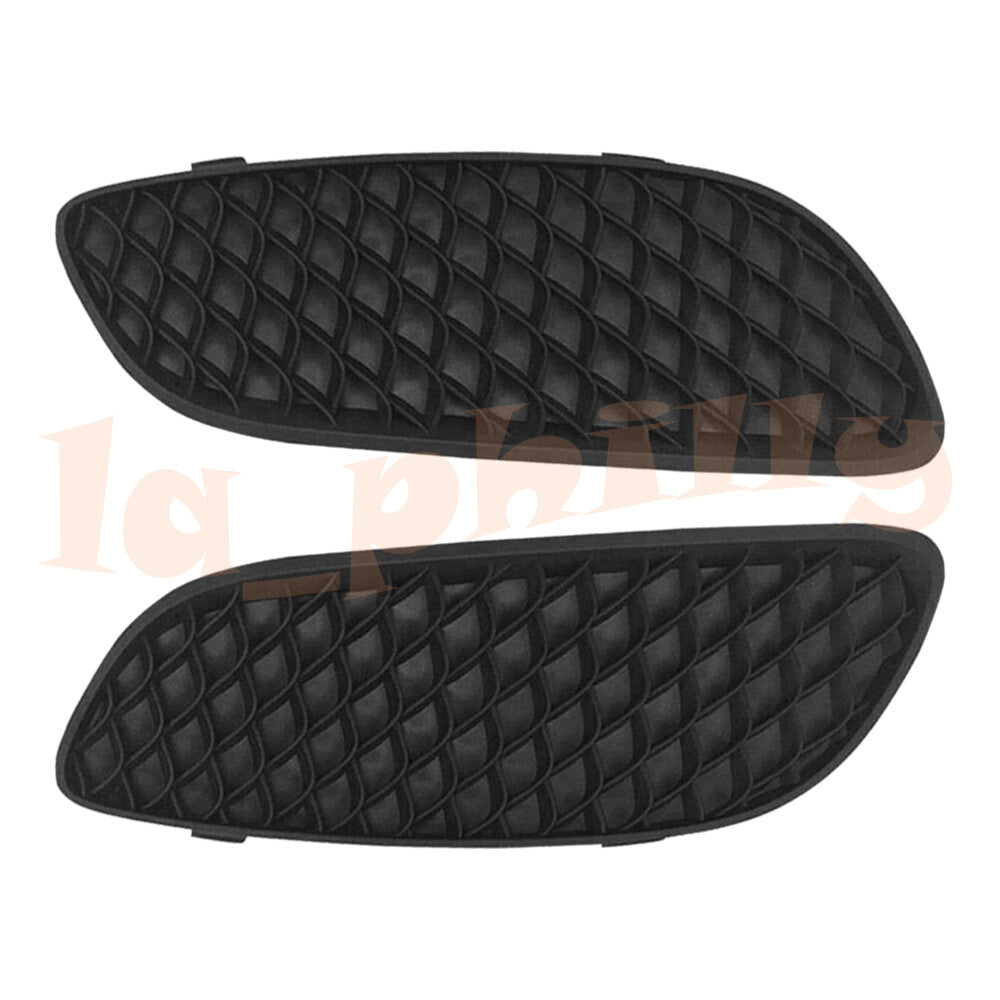 Pair Front Fog Light Cover LHRH Black fits 2015-2018 for Mercedes-Benz A-Class W176