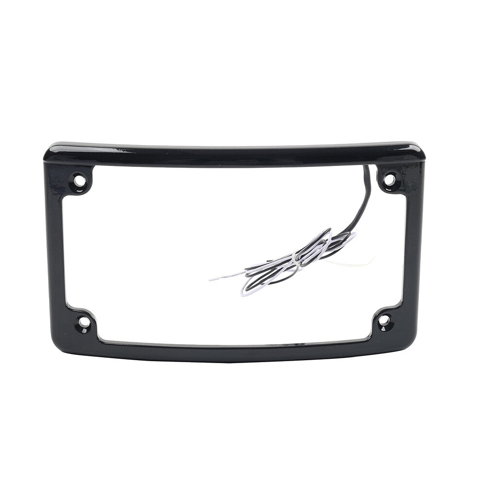 Rear License Plate Frame Bracket W/License Plate Light Fit for Harley Touring Glide