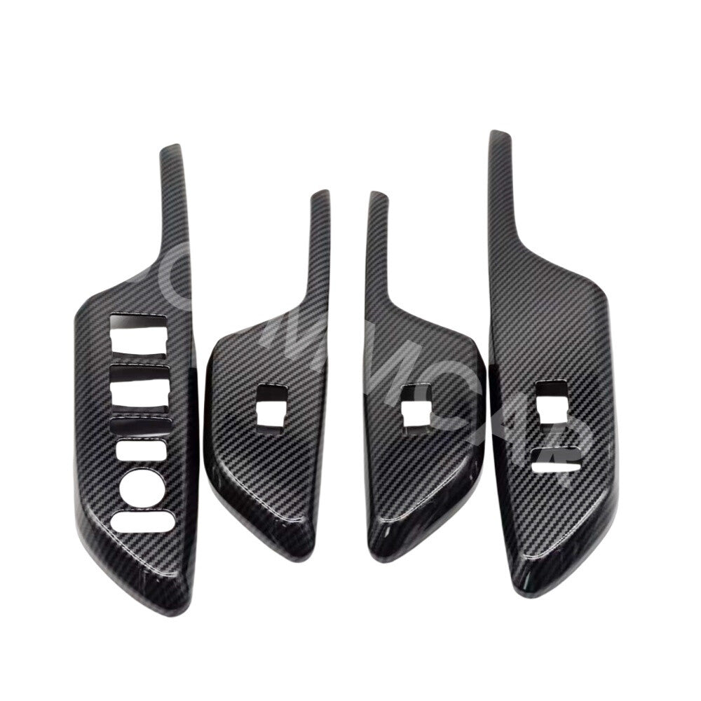 Door Window Switch Cover Trim Adhesive Fit for 2016-2020 for Honda for Civic Sedan Coupe