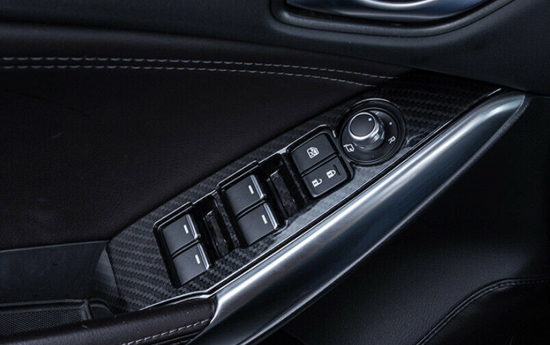 4P for Mazda 6 Atenza 2014-2016 carbon fiber Window lift panel switch cover trim