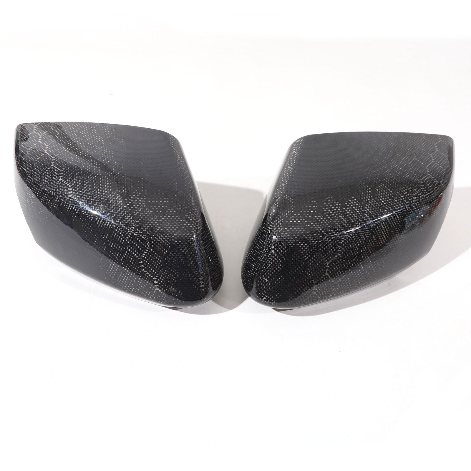 Honeycomb carbon fiber for Corvette C8 Stingary 2020 - 2023 rearview mirror covers.