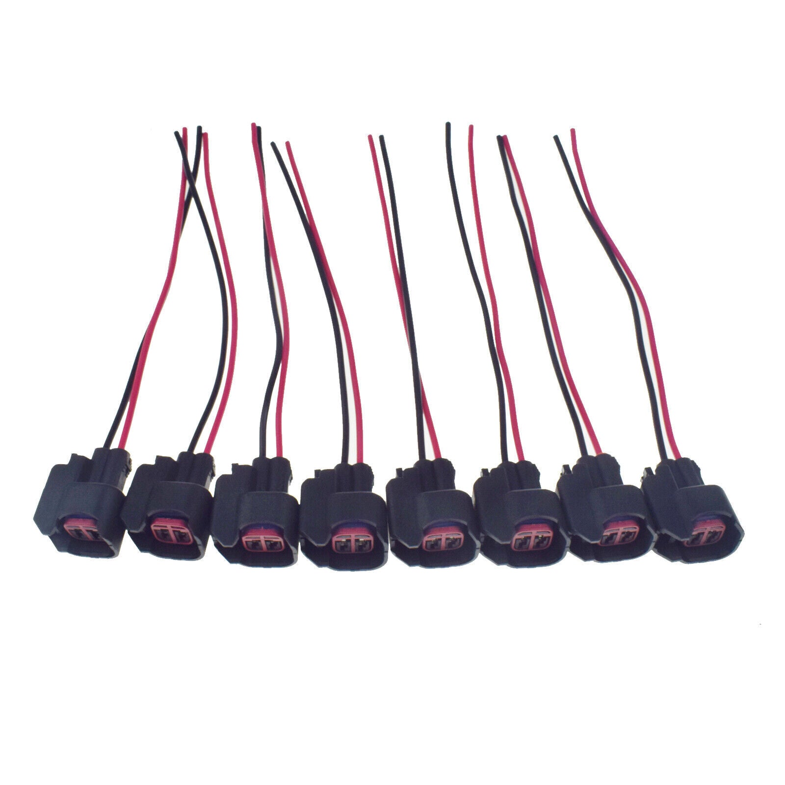 8pcs Fuel Injector Harness Connector Set Pigtail Plug S824 S-824 1P1344 WPT-1051 Q