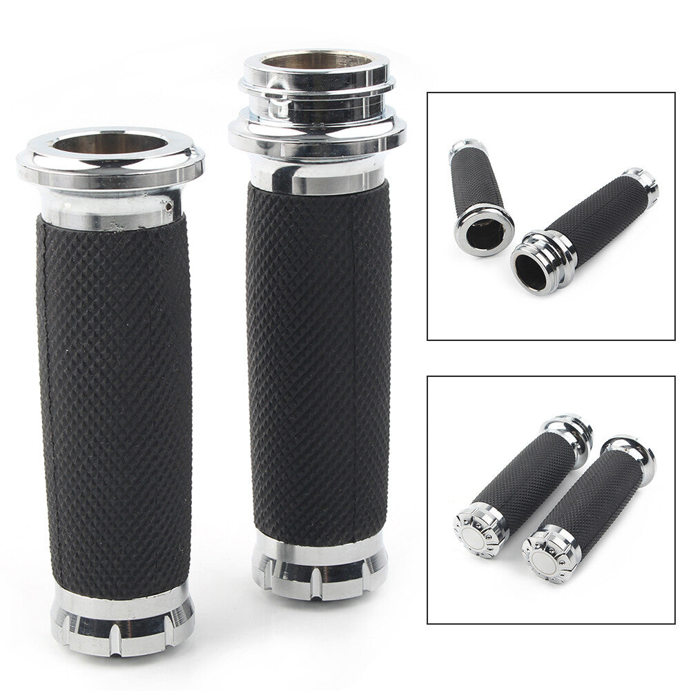 for Harley Road King Street Glide Electronic Throttle Hand Grips Handlebar Fit Q