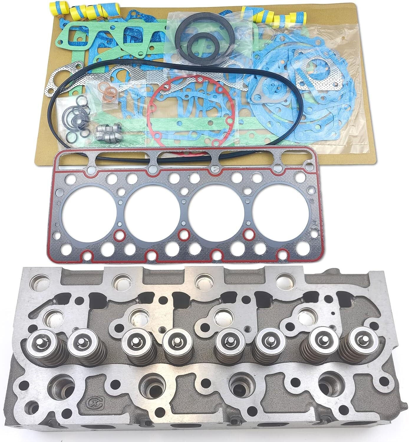 Complete Cylinder Head Set Full Gasket Kit V1702 for Bobcat 743 733 Skid Loader Q