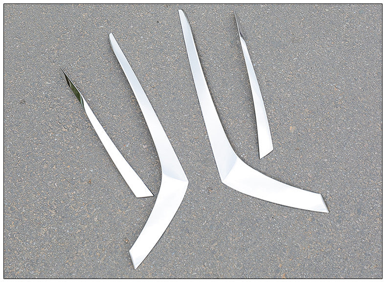 For Teana Altima 2019-2023 Chrome steel rear headlight eyebrow strip trim n