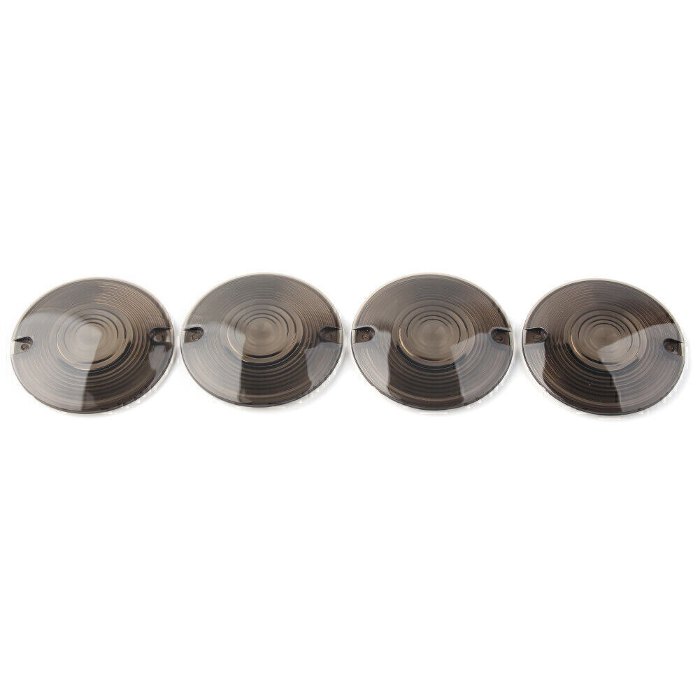 Smoke Turn Signal Lens Cover for Harley Davidson Electra Glides Road King ABS