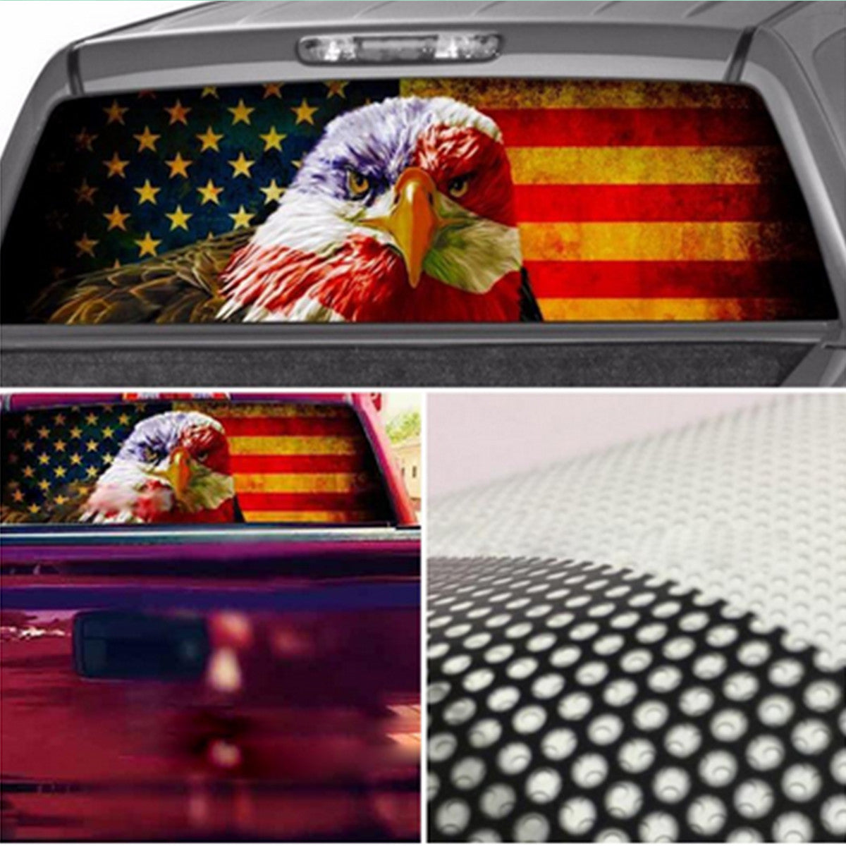 Car Body Stickers Rear Window Glass PVC Decals Sunscreen Exterior Accessories