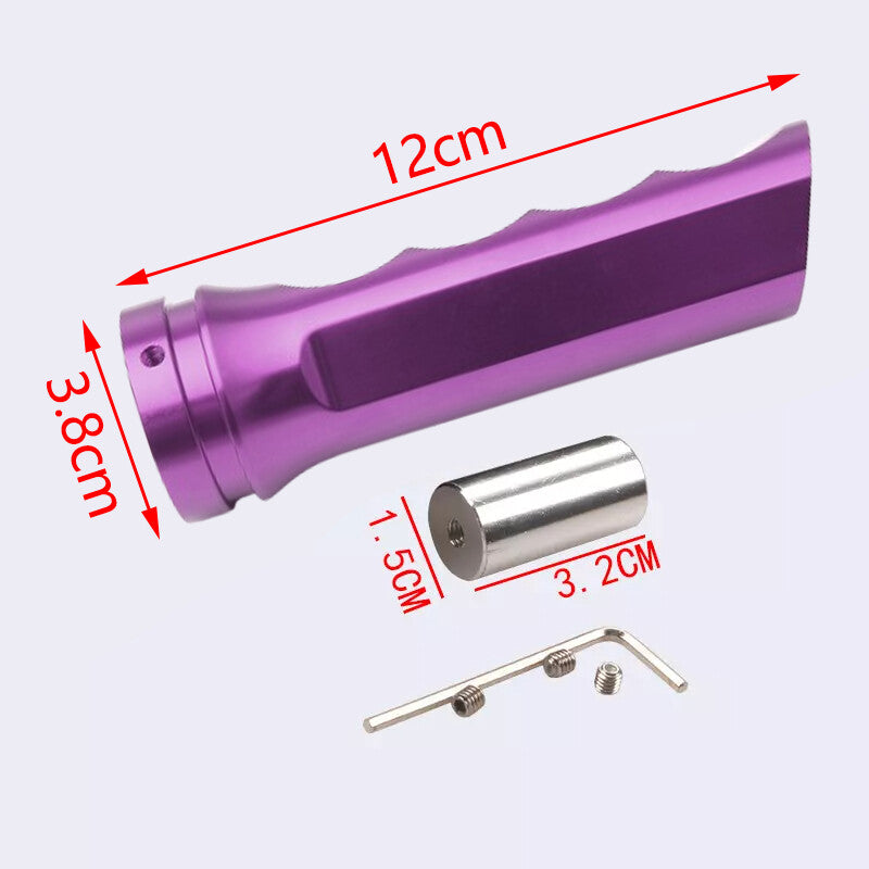 1Pc Purple Car Handle Hand Brake Sleeve Universal Fitment Cover Aluminum Q