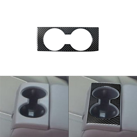Carbon Fiber Rear Center Cup Holder Frame Trim Cover for Chevy Impala 2014-2020