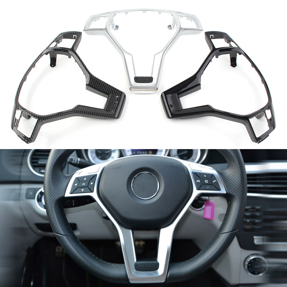 Auto Steering Wheel Trim Cover for Mercedes Benz CLA/ SLK/ E/ C/GLA-CLASS C117