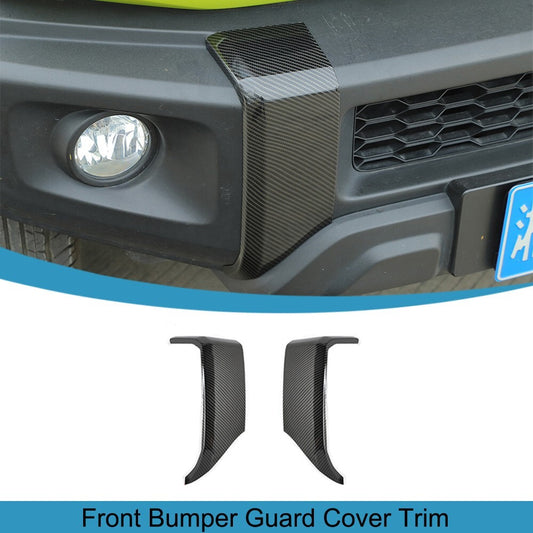Carbon Fiber Front Bumper Decor Cover Trim for Suzuki for Jimny 2019-2023 JB64 JB74