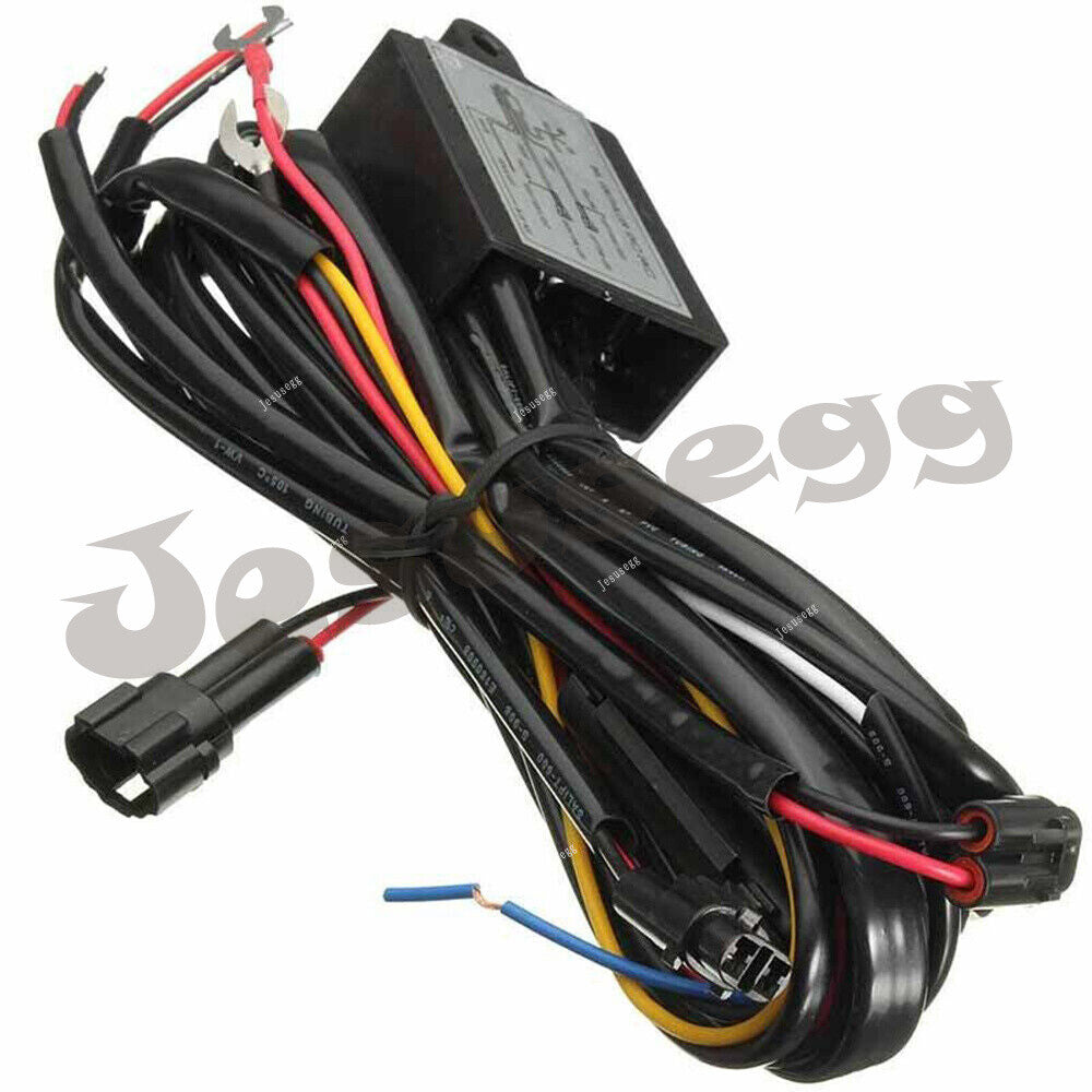 Universal LED Daytime Running Light DRL Relay Harness Automatic On/Off Switch Q