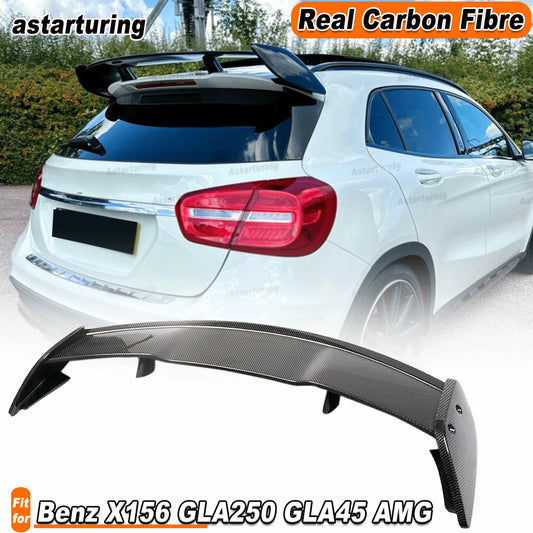 REAL CARBON Rear Roof Window Spoiler Fit for Benz X156 GLA200 GLA250 GLA45