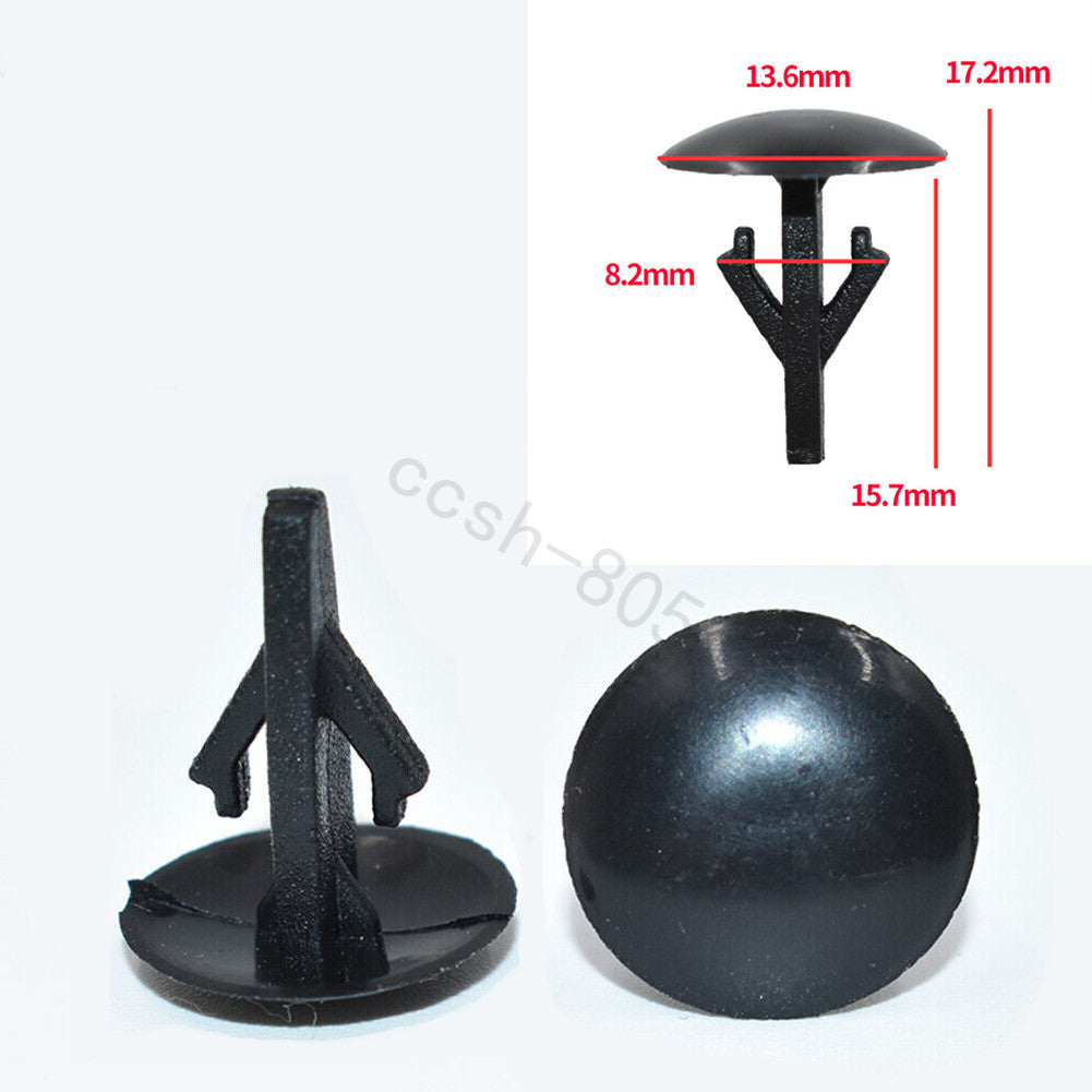 10 Pcs Car Hood Rubber Seal Cowl Dash Panel Trim Retainer Clips for Honda