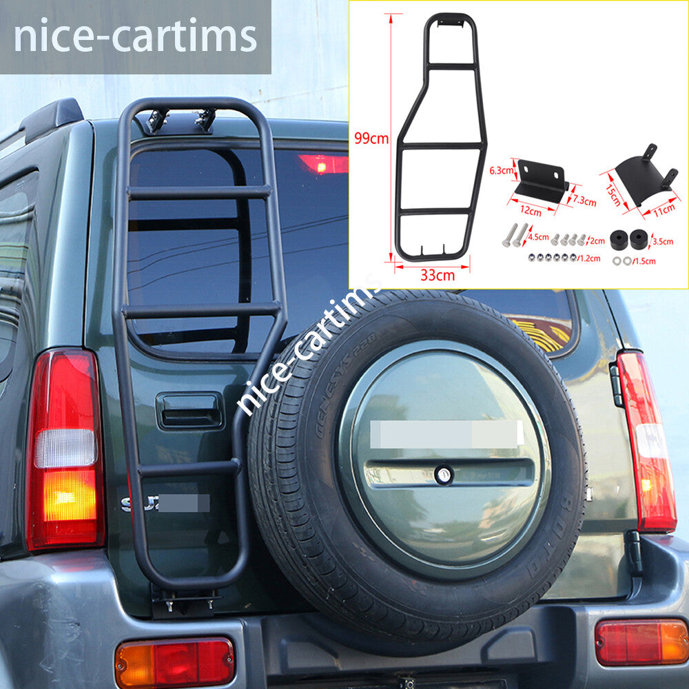 Alloy Black Car Rear Door Tailgate Ladder Climbing Trim for Suzuki for Jimny 2007-17