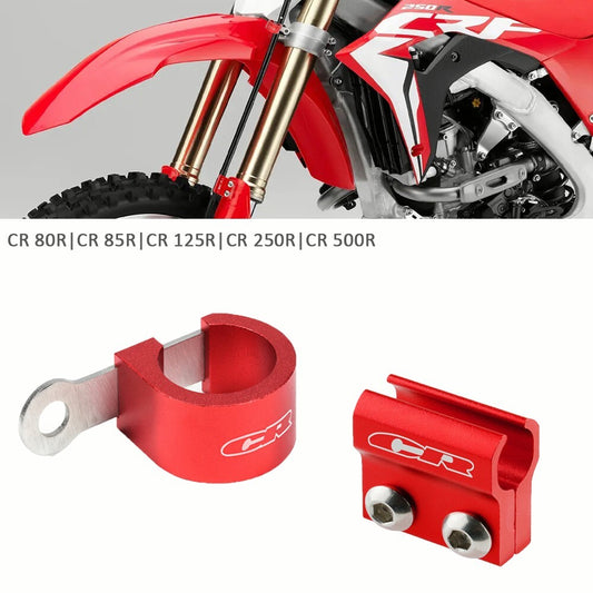 for HONDA CR500R CR85R 80R CR 250R 125R Front Brake Hose Guide Clamps Holder Red Q