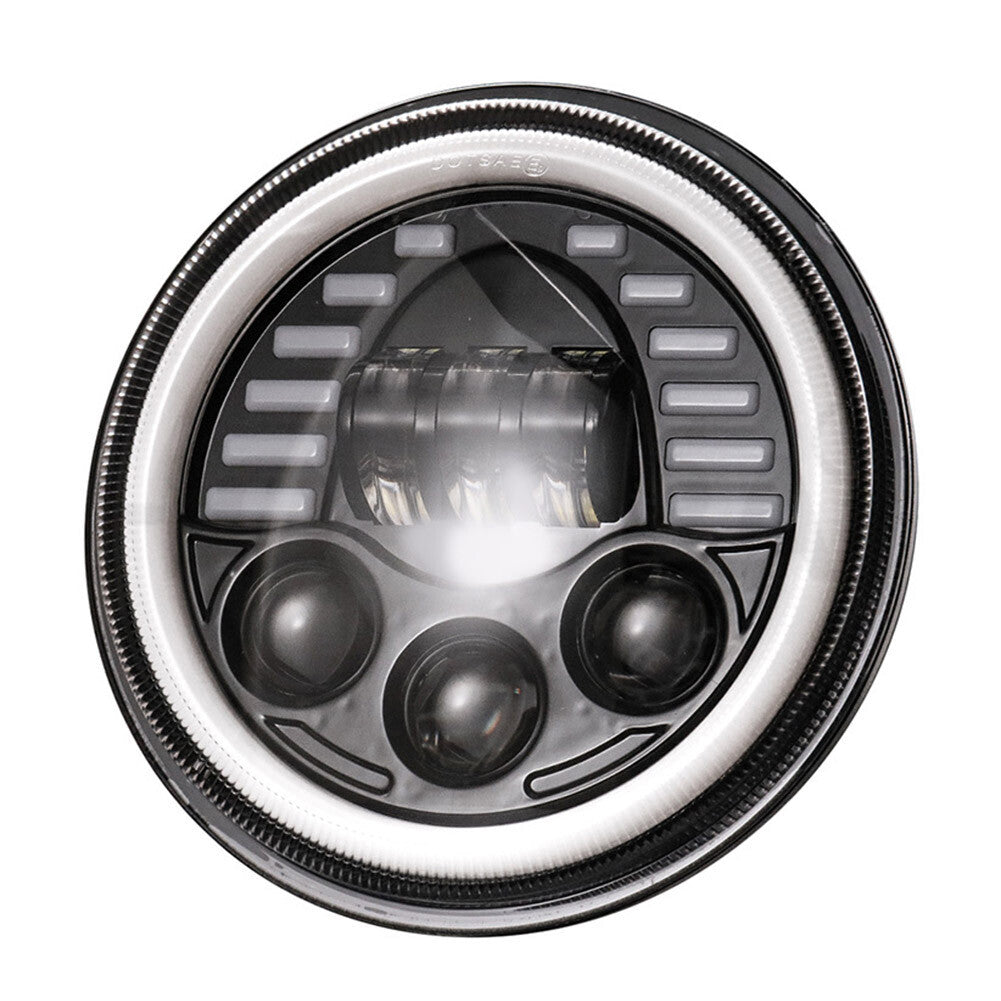 7 inch Led Headlight Hi/Low Beam Turn Signal HeadLamp Motorcycle Universal Q