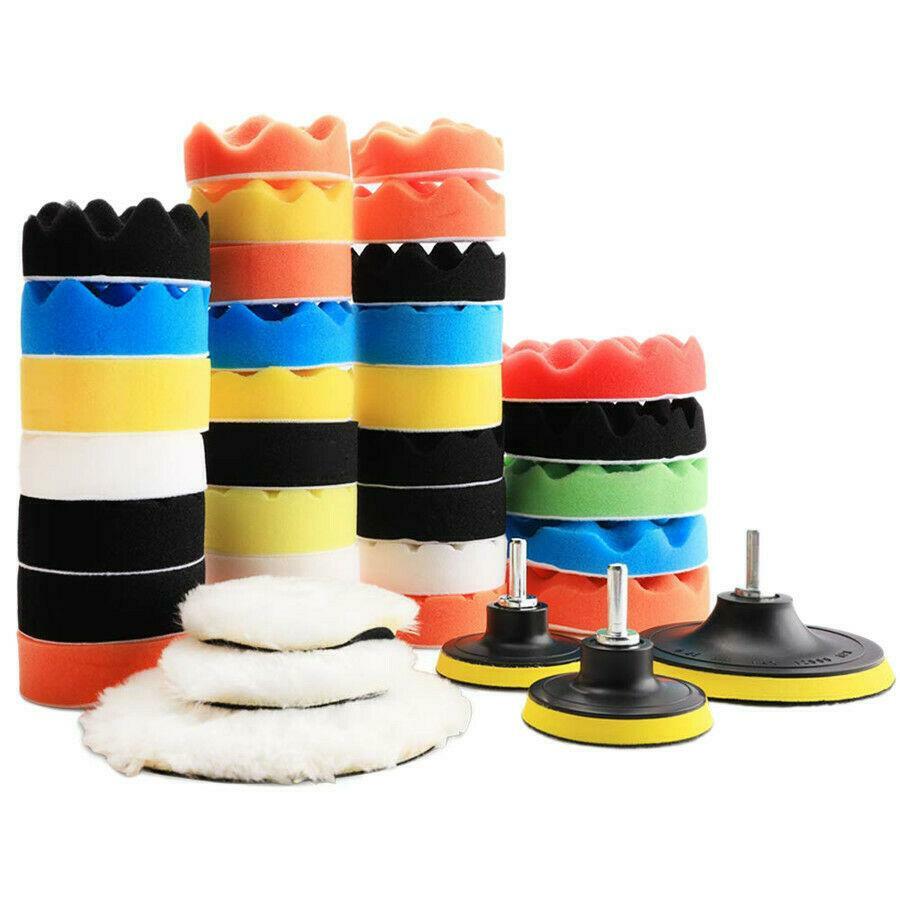 Polishing Sponge Foam Kit for Car Waxing and Polishing Machines - Drill 39 Pieces n