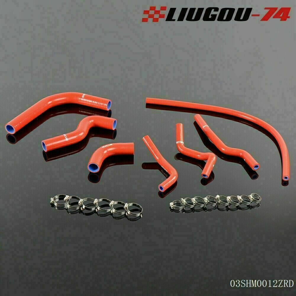SILICONE RADIATOR HOSE KIT FIT for Suzuki SAMURAI 1986 - 95 1992 1993 1994 RED - v
