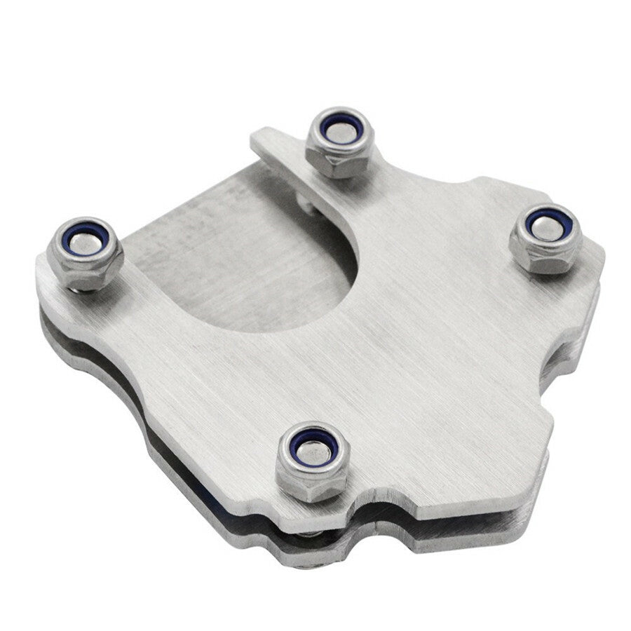 Universal Stainless Steel Side Kickstand Stand Extension Plate For Motorcycle Q