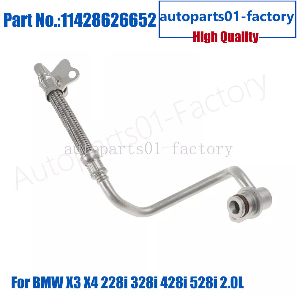11428626652 Turbocharger Oil Inlet Tube Pipe for BMW X4 228i 328i 428i 528i 2.0L