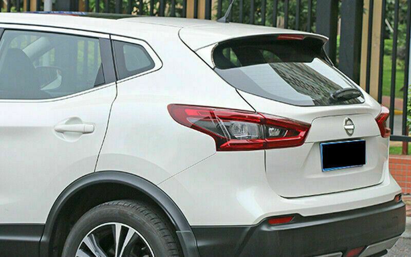 for Nissan Rogue Sport 2017-2021 Chrome Rear Window Side Wing Spoiler Cover Trim