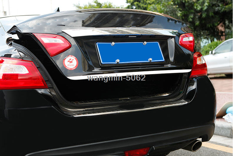 for Nissan Altima 2013-18 Stainless steel Rear Trunk Lid Gate Edge Cover Trim 1X