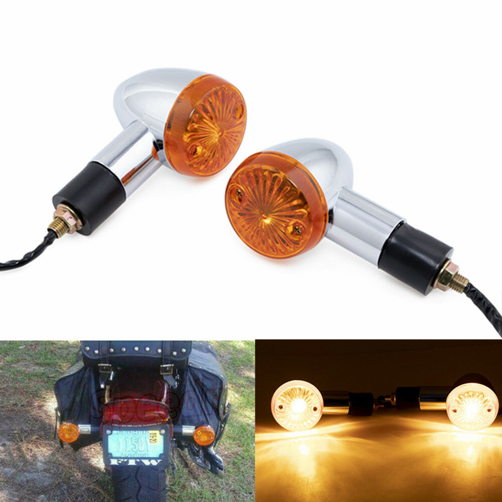 Motorcycle Bullet Turn Signal Lights for Honda Shadow VT750 1100 VTX 1300 1800C Q