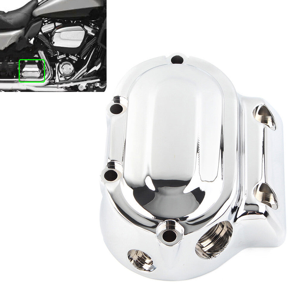 Right Transmission End Cover Smooth Chrome for Harley Heritage Softail Fatboy