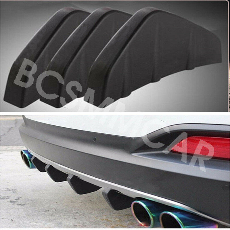 Lower Rear Body Bumper Diffuser Shark 4 Fin Spoiler Fit for Toyota for Corolla for Camry Q