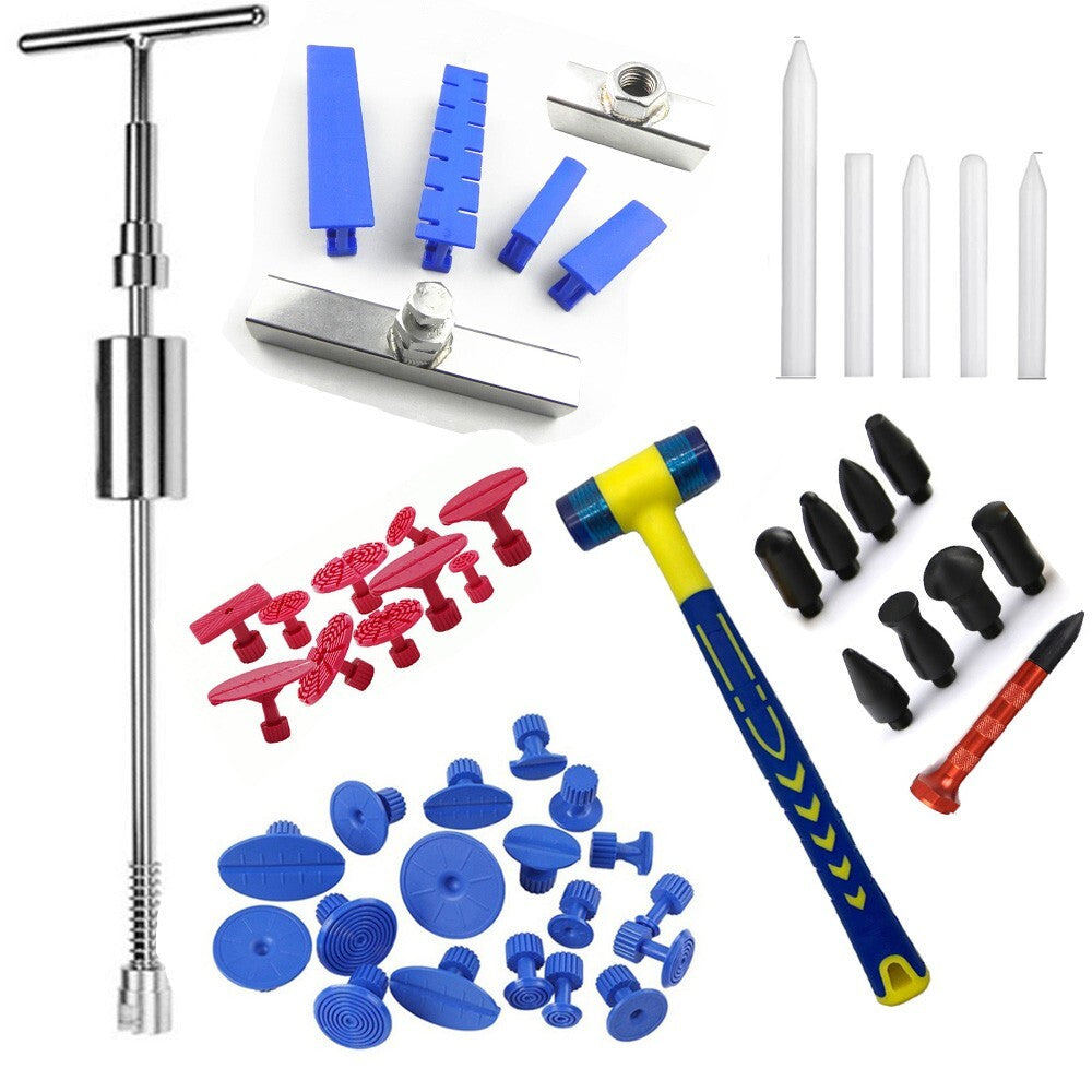 Garage Tool Car Dent Removal Repair Kit Slide Reverse Hammer 20 Suction Cup v