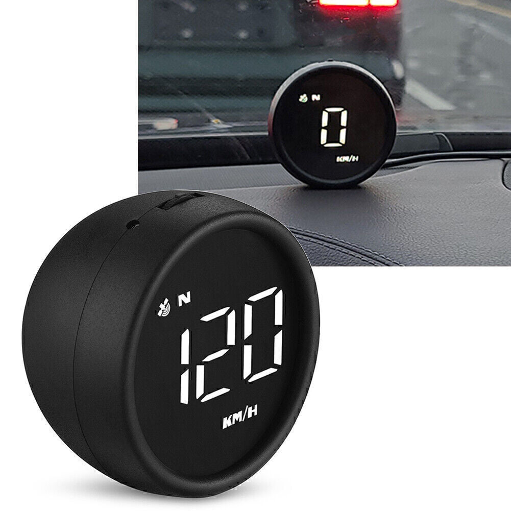 Car Digital GPS Speedometer Head Up Display MPH/KM Overspeed Tired Warning Alarm Q
