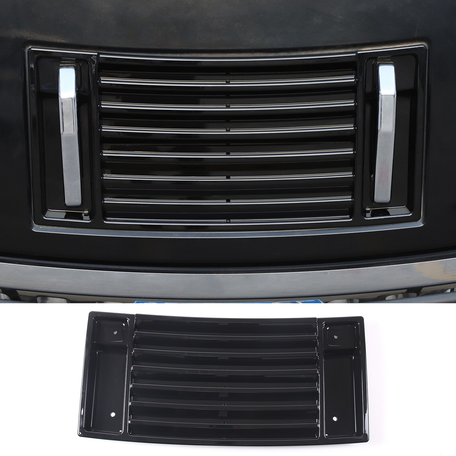 ABS Dark Blue Center Center Gear Shift Knife Cover Trim for Tacoma 16-20- v