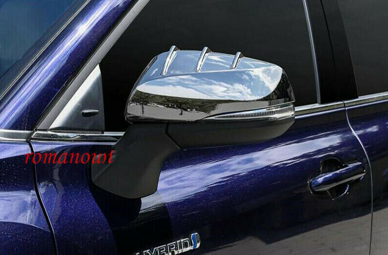 6p for Toyota Highlander 2020-2022 ABS Chrome Rear View Mirror Cover Trim Decor