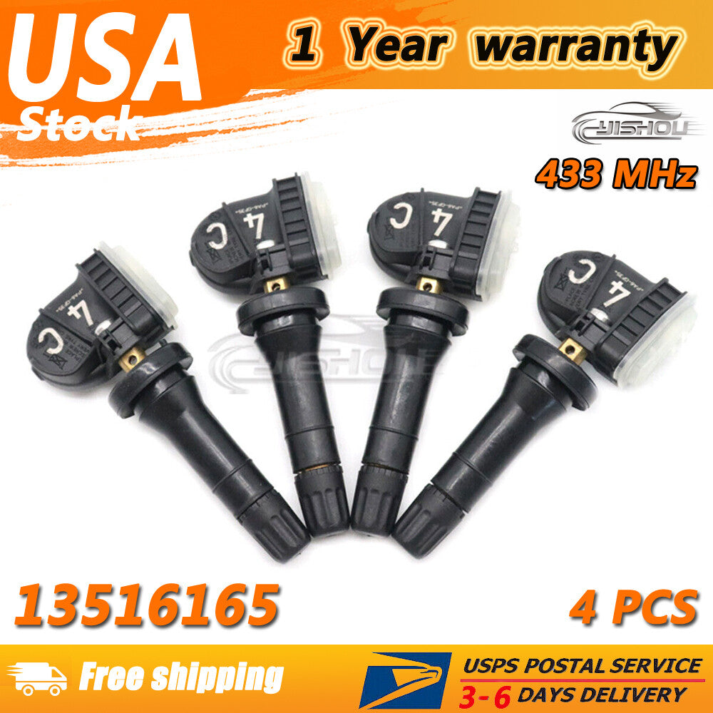 Set of (4) TIRE PRESSURE SENSORS TPMS 13516165 FOR GM for CHEVY for GMC for CADILLAC for BUICK