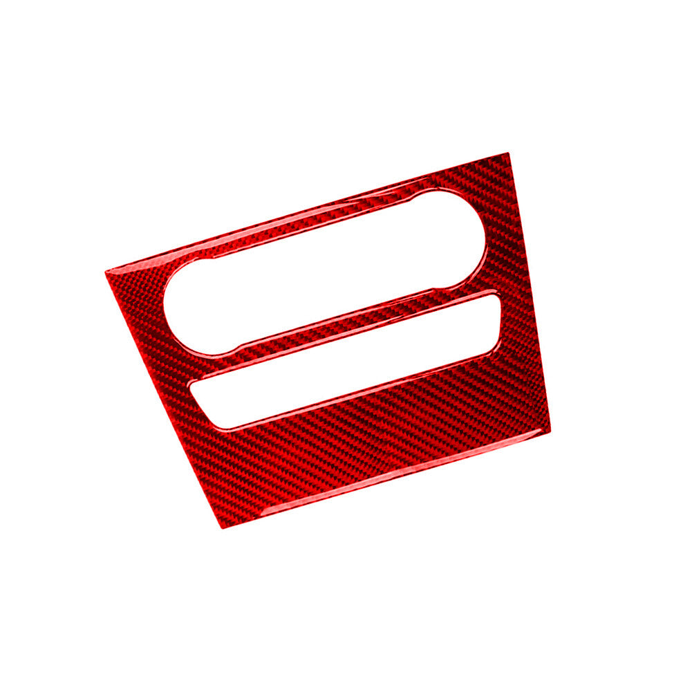 Red Carbon Fiber Interior Warning Light Button Trim for Mazda MX-5 Miata 2009-15 v