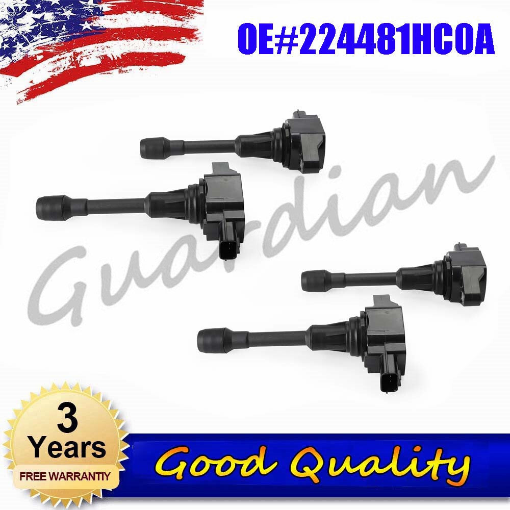 4-piece replacement ignition coil 224481HC0A for Nissan Teana X-Trail ignition coils.