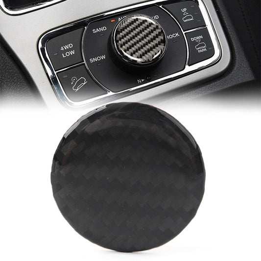 Central Console Knob Button Cover Trim Fit for Jeep Grand Cherokee 2011-2022 Black