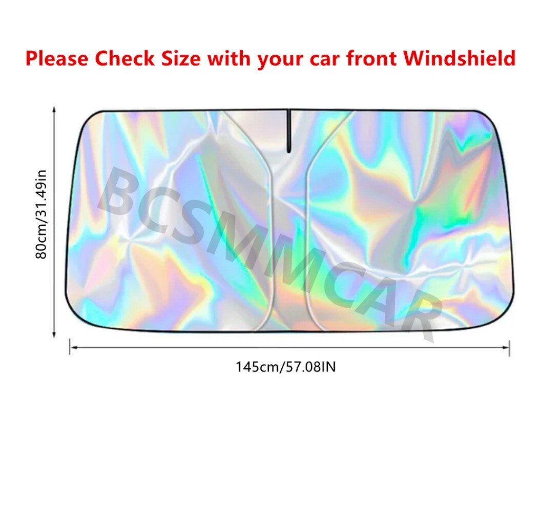 1Car Windshield Sun Shade Shield Cover Front Window UV Block Protector Foldable n
