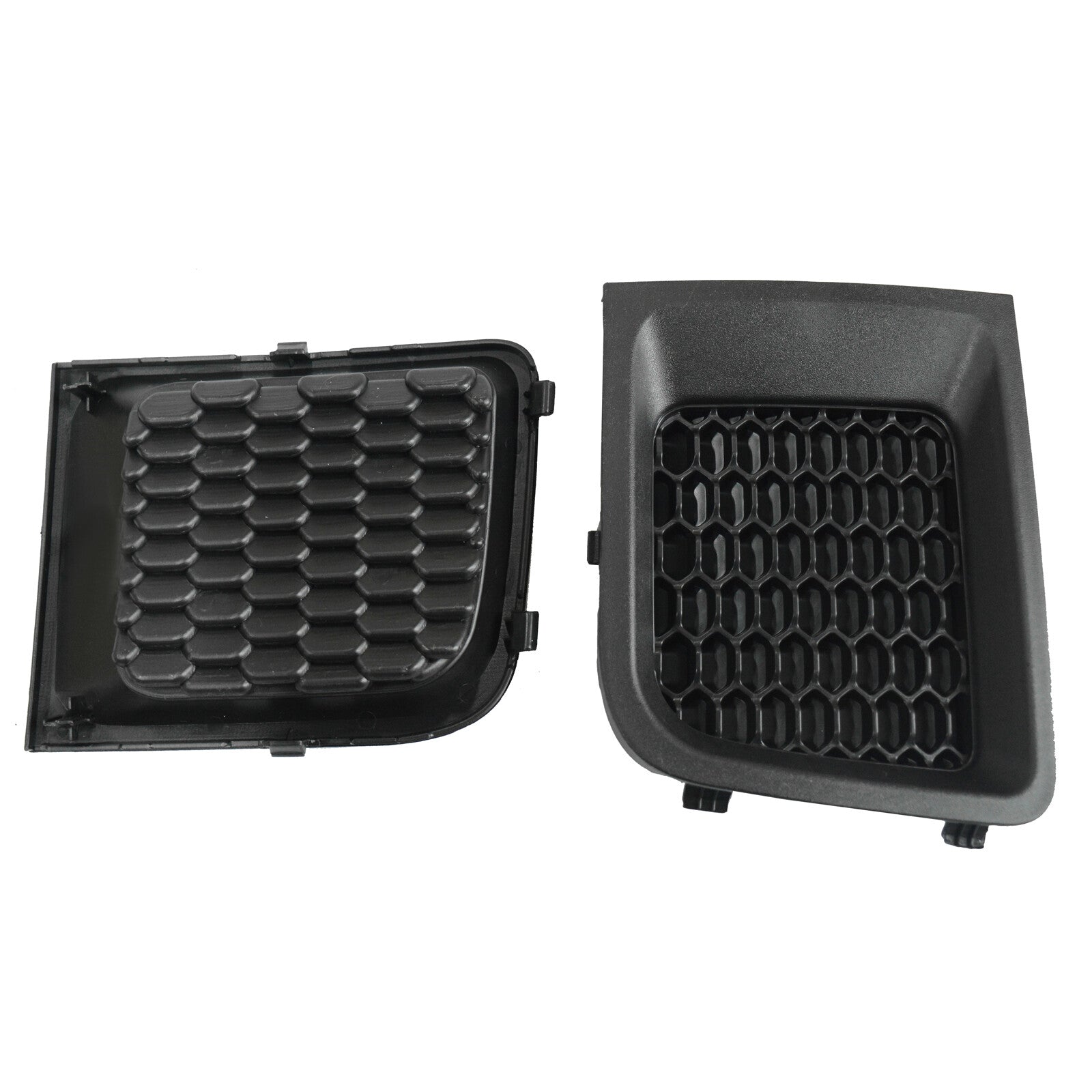 Pair Front Bumper Lower Grille Grill Covers Bezels 2015-2018 for Jeep Renegade