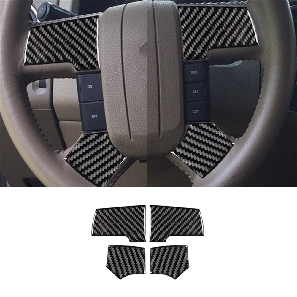 Carbon Fiber Interior Central Control Trim Panel Cover For Explorer 2011-14 v