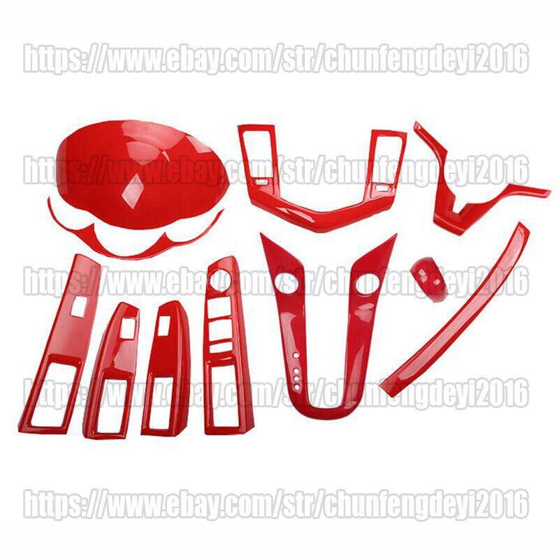 11PCS Red ABS Car interior kit Cover Trim for Chevrolet for Cruze 2009-2015
