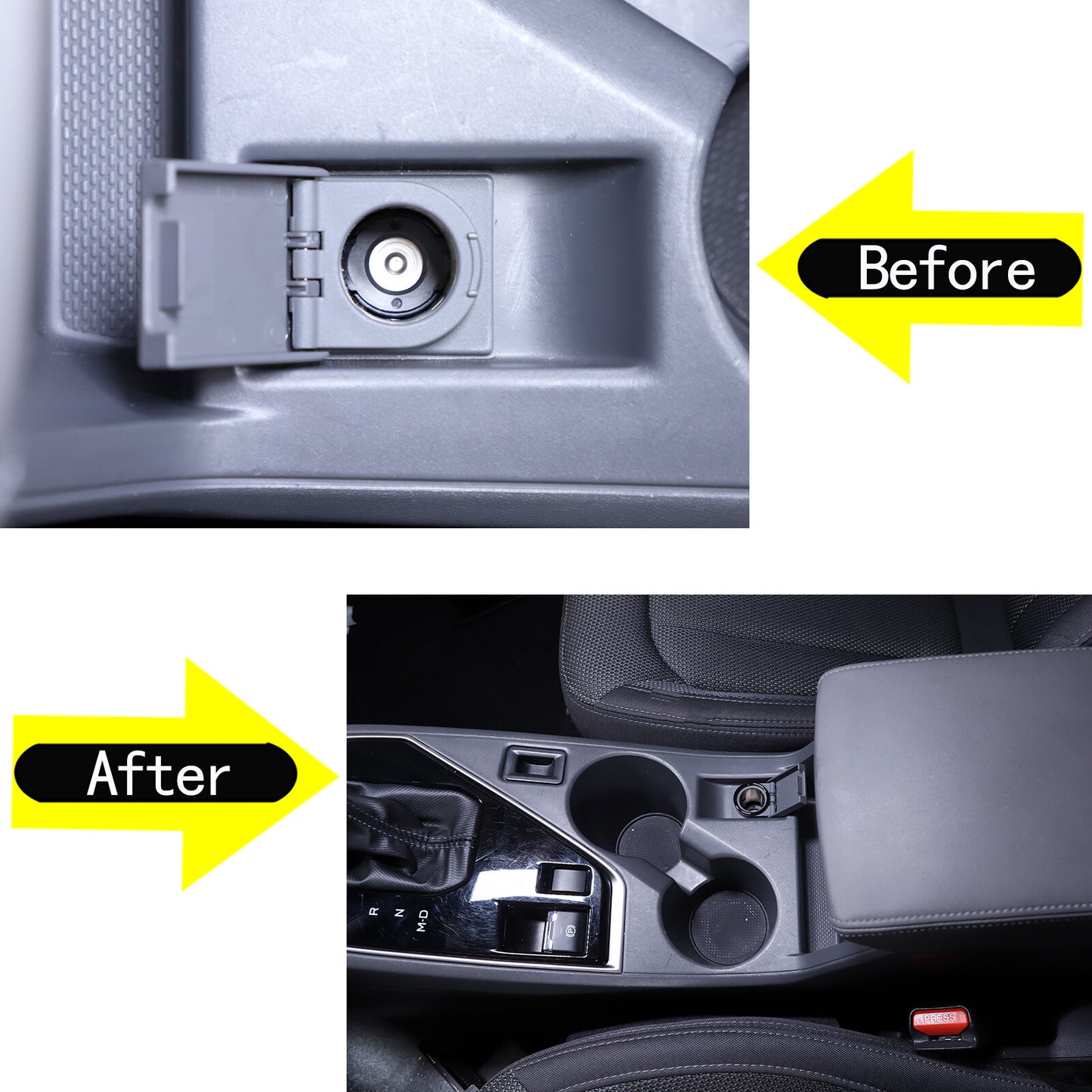 Glossy black ignition switch ring cover sticker suitable for Subaru WRX STI 2022-2024 n