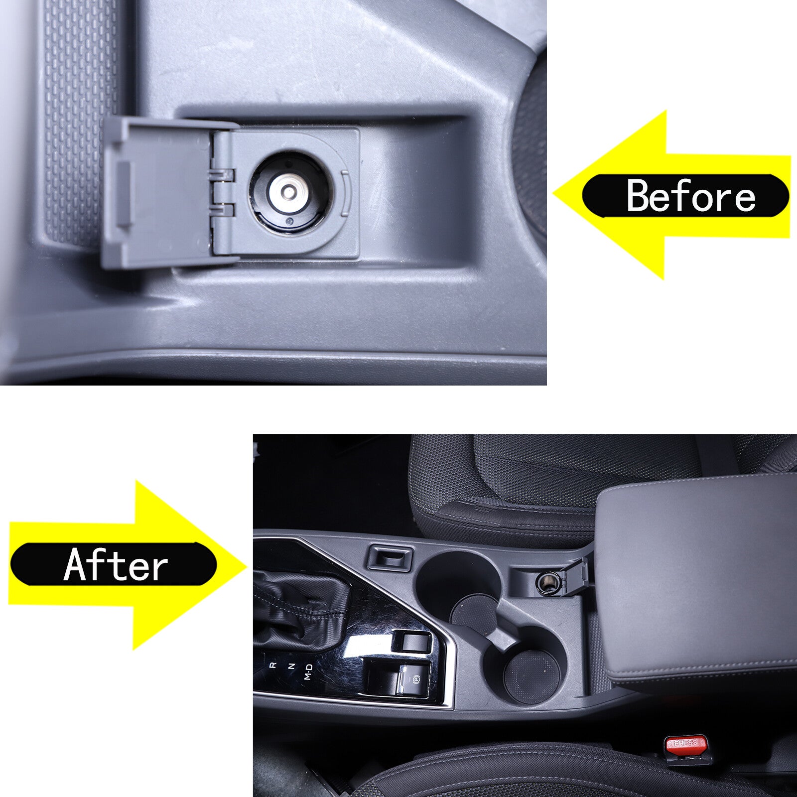 Glossy black ignition switch ring cover sticker suitable for Subaru WRX STI 2022-2024 n