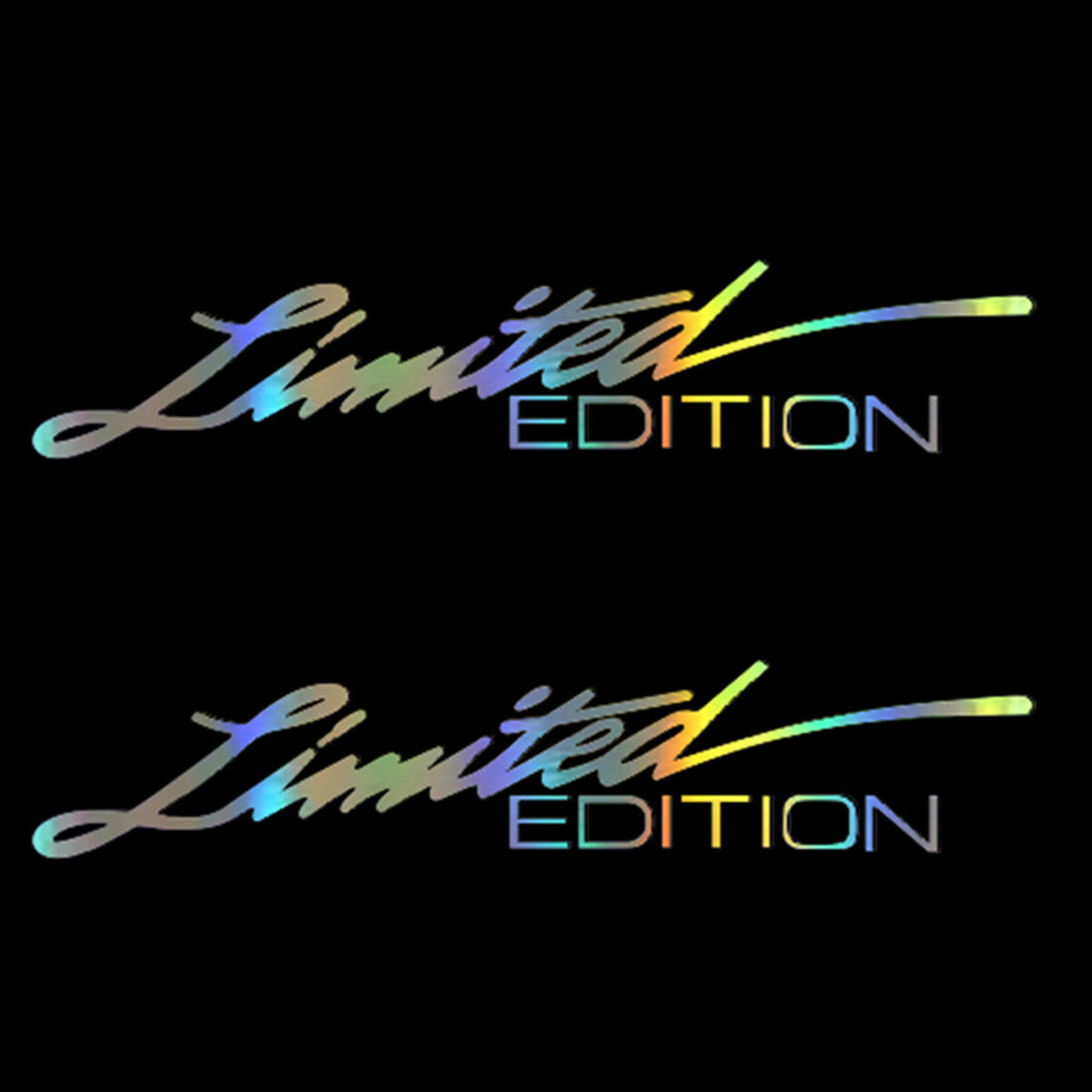 2x Car Body Decorative DIY Sticker LIMITED EDITION Vinyl Wrap Decal Laser Color